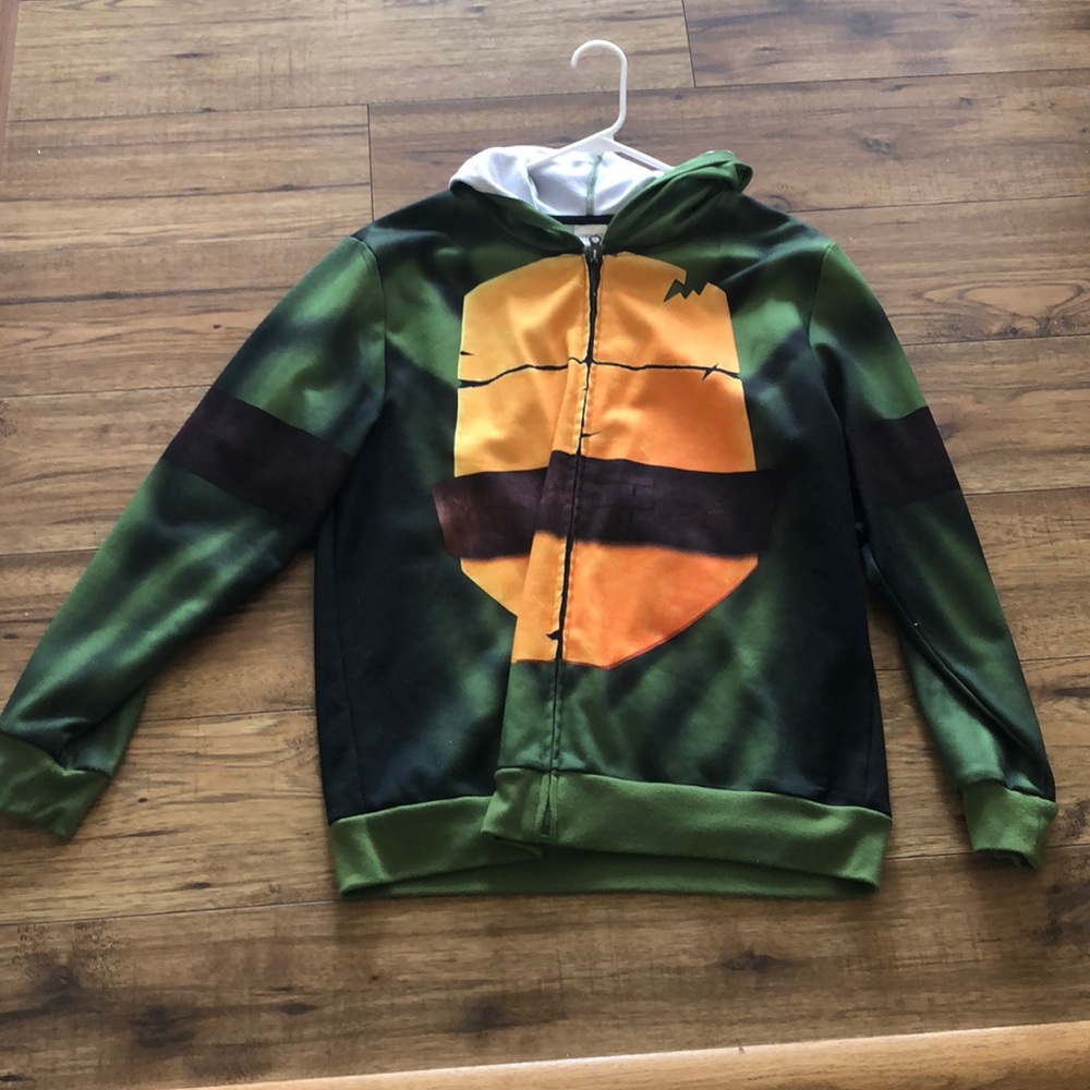 Boys XL Ninja Turtles Zip Up Sweater